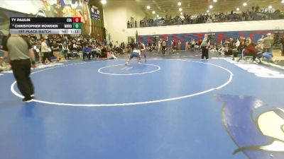 175 lbs 3rd Place Match - Christopher Rowden, Mountain Home vs Ty Paulin, Coeur D Alene