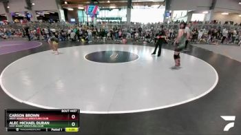 120 lbs Champ. Round 1 - Alec Michael Duran, Stay Sharp Wrestling Club vs Carson Brown, West Amarillo Wrestling Club