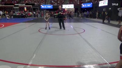 49/53 Cons. Semi - Avery Fees, Stillwater Gladiators vs Ruthie Boyce, Chinook Wrestling Club