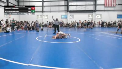 80 lbs Round 2 (3 Team) - Carter Krisher, BLACKHAWK WRESTLING CLUB vs Austin Kerrigan, EASTERN CAROLINA WRESTLING ACADEMY