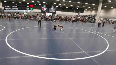 67 lbs 3rd Place Match - Bennett Fields, Hawkeye Wrestling Academy vs Bryan Alvarez, New Mexico