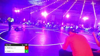 77 lbs Final - Caizer McElroy, Garden City Wrestling Club vs Kallum Hook, Cobbler Kids Wrestling