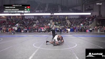 88 lbs Quarterfinal - Owen Taylor, Slyfox vs Daxton Spexarth, Brawlers