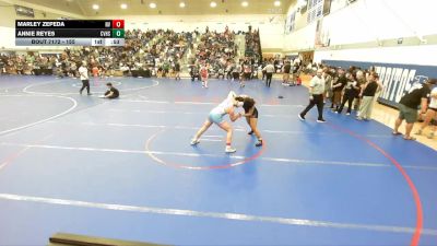 155 lbs Cons. Round 1 - Annie Reyes, Capistrano Valley High School vs Marley Zepeda, Santa Ana Wrestling Club