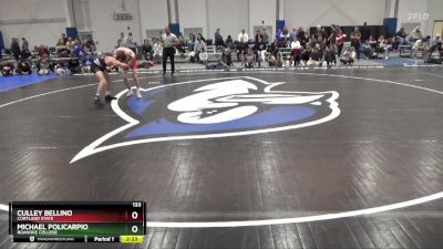 133 lbs 1st Place Match - Michael Policarpio, Roanoke College vs Culley Bellino, Cortland State