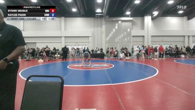 115 lbs Cons. Semis - Sydnei Neuble, Wave Wrestling Club vs Kaylee Padin, KongKrete Wrestling