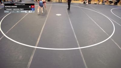140 lbs Champ. Round 1 - Sophia Hoeme, KS vs Franky Groom-Frey