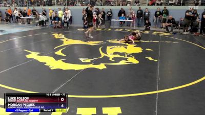 77 lbs Cons. Round 4 - Luke Folsom, Pioneer Grappling Academy vs Morgan Pegues, Juneau Youth Wrestling Club Inc.