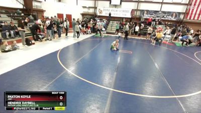 75 lbs Semifinal - Hendrix Daybell, Payson Lions Wrestling Club vs Paxton Koyle, JWC