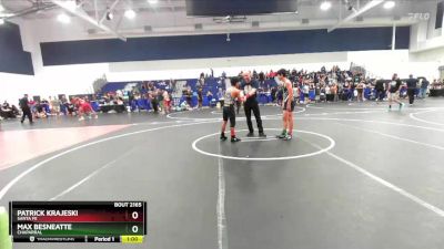 106 lbs Cons. Round 3 - Patrick Krajeski, Santa Fe vs Max Besneatte, Chaparral