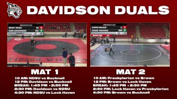 125 lbs Round 2 - Kade Davidheiser, Bucknell vs Brady Joling, Davidson