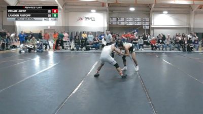 184 lbs Quarterfinal - Ethan Lopez, Glenville State vs Landon Ristoff, Salem