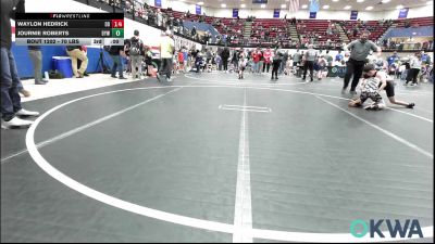 85 lbs Consi Of 8 #2 - Ares Pearson, Timberwolves vs Rheyden Self, Lone Grove Takedown Club