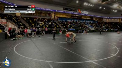 126 lbs Champ. Round 1 - Tyler Daub, DeKalb vs Kane Keller, Waverly-Shell Rock