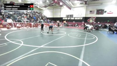 100 lbs Cons. Round 3 - Leanna Castillo, Santa Paula vs Wendy Amaro, Santa Ana Valley