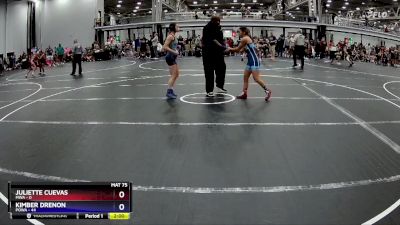 100 lbs Finals (2 Team) - Juliette Cuevas, MWA vs Kimber Drenon, POWA