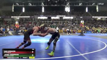 133 lbs Cons. Semi - James Anderson, Ouachita Baptist vs Sam Spencer, St. Cloud St.