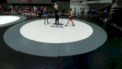 150 lbs Declan Shea, SAWA - Sacramento Area Wrestling Association vs Cade Johnston, SDIKWA - San Diego-Imperial Kids Wrestling Association