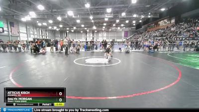 58 lbs Cons. Round 3 - Dalyn Morgan, Small Town Grims vs Atticus Kisch, Kalispell WC