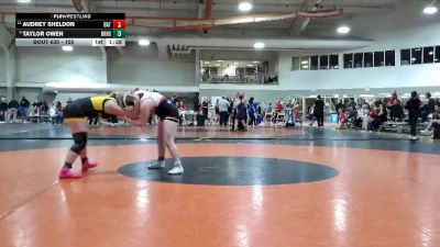 155 lbs Champ. Round 3 - Audrey Sheldon, Batavia vs Taylor Owen, Black River High School