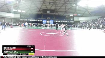 70 lbs Cons. Round 2 - Ethan Janson, UP Outlaw WC vs Joseph Pettit, Twin City Wrestling Club