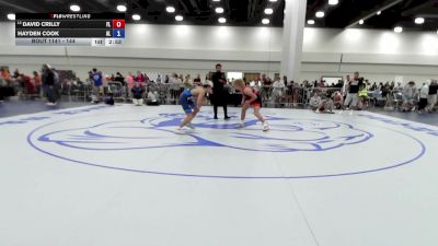 144 lbs Champ. Round 2 - David Crilly, FL vs Hayden Cook, AL