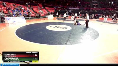 2A 190 lbs Champ. Round 1 - Kenner Bye, Bloomington (H.S.) vs Cayden Parks, Crystal Lake (Central)