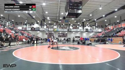 117 lbs Consi Of 16 #2 - Mallorie Lemon, Sapulpa High School Girls vs Kishani Kobeney, Har-Ber - Blue