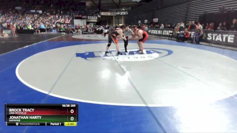 1B/2B 285 Champ. Round 1 - Jonathan Harty, Napavine vs Brock Tracy, Lind-Ritzville