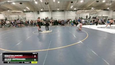 285 lbs Cons. Round 3 - Sebastian Sanchez, Thompson Valley vs George Griffenhagen, Severance