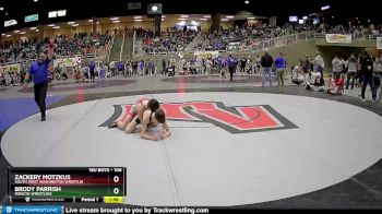 106 lbs Quarterfinal - Zackery Motzkus, South West Washington Wrestlin vs Brody Parrish, Irrigon Wrestling