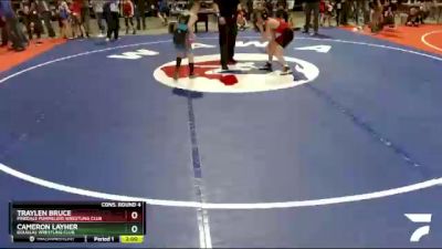 77 lbs Cons. Round 4 - Traylen Bruce, Pinedale Pummelers Wrestling Club vs Cameron Layher, Douglas Wrestling Club