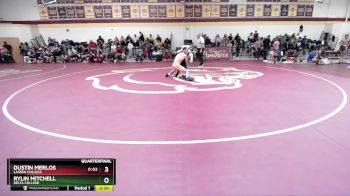 133 lbs Quarterfinal - Dustin Merlos, Lassen College vs Rylin Mitchell, Delta College