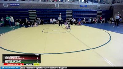 50 lbs Round 3 - Waylon Martin, Mountain Man Wrestling Club vs Colten Gengler, Lewiston Wrestling Club