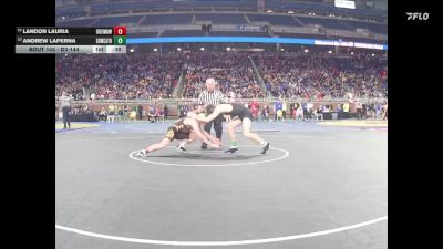 D3-144 lbs Cons. Round 1 - Andrew Laperna, Grand Rapids West Catholic vs Landon Lauria, Ogemaw Heights
