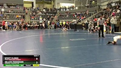 45 lbs Champ. Round 2 - Wyatt Flores, Moen Wrestling Academy vs Nelson Zwanziger, Immortal Athletics WC