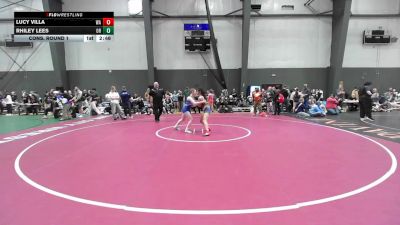 Junior Girls GR - 115 lbs Cons. Round 1 - Lucy Villa, WA vs Rhiley Lees, OR