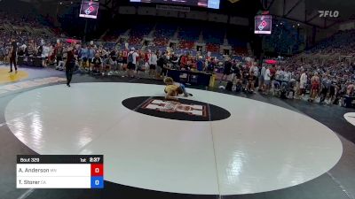 132 lbs Rnd Of 128 - Abram Anderson, MN vs Tas Storer, CA