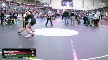 132 lbs Cons. Round 4 - Jayce Barton, Windsor Sr HS vs Brooke Williams, Oxford-Greene