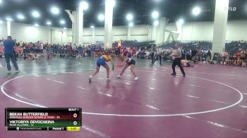 140 lbs Round 1 (8 Team) - Bekah Butterfield, Nebraska Wonder Women (A Team) vs Viktoriya Devochkina, MIAMI ALLSTARS