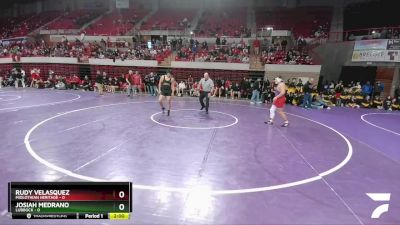 190 lbs Quarters & 1st Wb (16 Team) - Rudy Velasquez, Midlothian Heritage vs Josiah Medrano, Lubbock