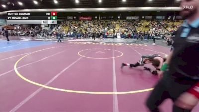 120 lbs Cons. Semi - Ty McWilliams, Lander Legacy vs Hunter Beeman, Darkhorse Wrestling Club