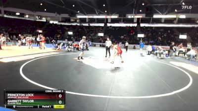 126 lbs Cons. Round 2 - Garrett Taylor, Glacier Peak vs Princeton Lock, Newport (Bellevue)