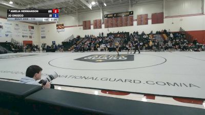 110 lbs Cons. Round 3 - Jo Orozco, Augustana (IL) vs Amelia Hermanson, Augsburg University