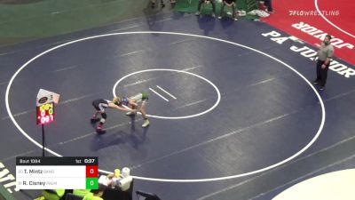 82 lbs Consi Of 8 #1 - Tyler Mintz, Bangor vs Russell Cisney, Palmyra