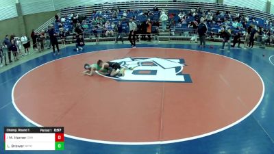 12U Boys - 70 lbs Champ. Round 1 - Mason Horner, Contenders Wrestling Academy vs Lincoln Brower, New York