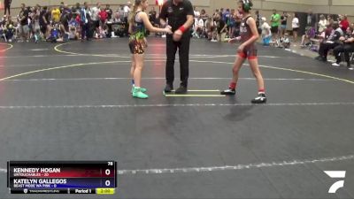 78 lbs Round 3 (4 Team) - Kennedy Hogan, Untouchables vs Katelyn Gallegos, Beast Mode WA Pink