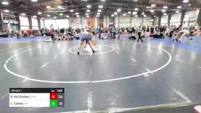 195 lbs Rr Rnd 1 - Brayden McCloskey, Camp Reynolds Wrestling Club vs Collin Casad, Indiana Outlaws White