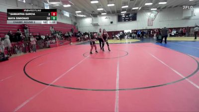 170 lbs Champ. Round 2 - Samantha Garcia, James Logan vs Maya Simionas, Clayton Valley School