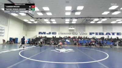 184 lbs Quarterfinal - Carson Wilcox, Sierra College vs Rafael Roman-Amador, Chabot College